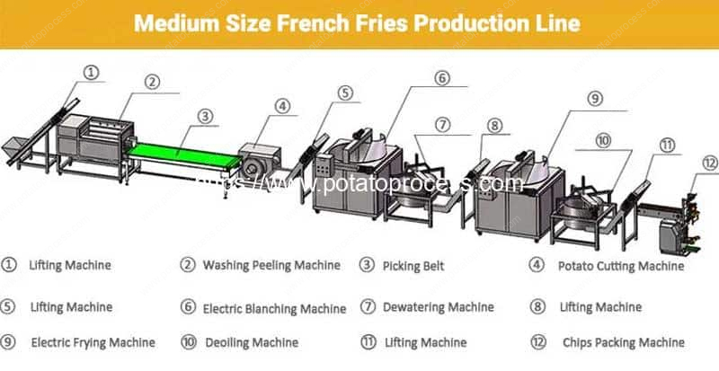 Medium-Size-French-Fries-Production-Line