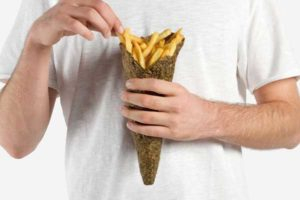 ‘Eco friendly’ packaging for fries made from potato skins